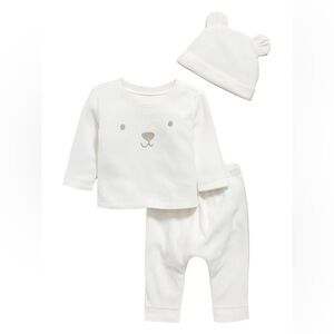 Old Navy Soft Layette Bear 3 piece Set for Baby